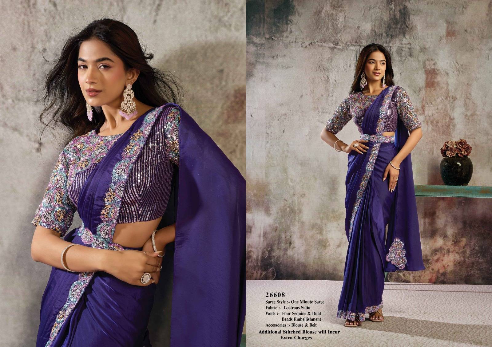 MOHMANTHAN SELENE by Mahotsav 26601 to 26616 Series Indian Traditional Bridal Wear Collection Beautiful Stylish Fancy Colorful Party Wear & Occasional Wear Silk Sarees At Wholesale Price